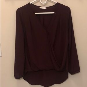Burgundy blouse
